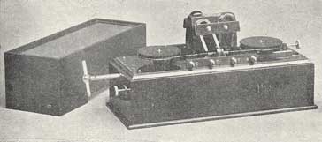 An image of an Marconi magnetic detector - this was real antique radio technology