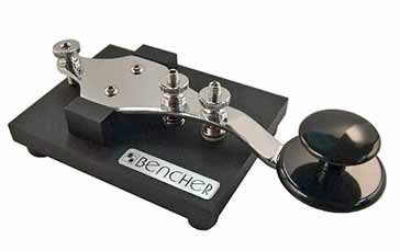 An example of a top-end straight Morse key