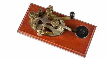  Steel level Morse key on mounting board