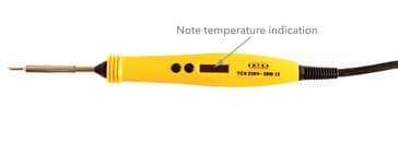 Typical temperature controlled soldering iron