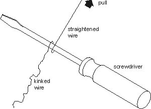 A simple method for straightening wire rather than buying a wire straightener or cable straightener
